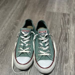 Green Converse All Stars